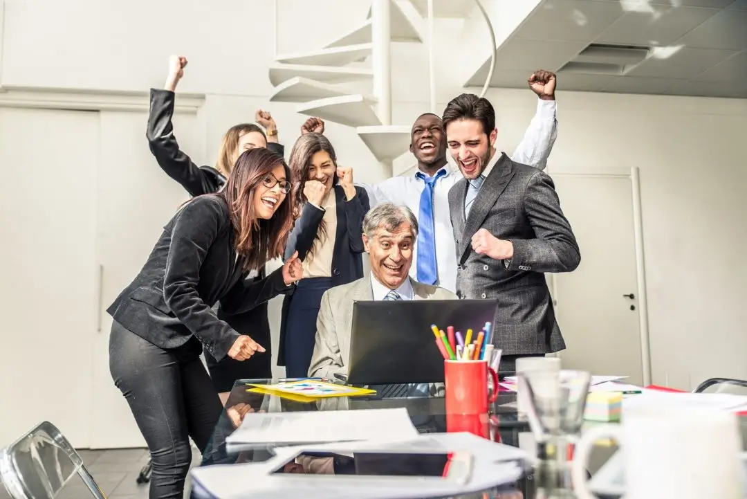 business team in office